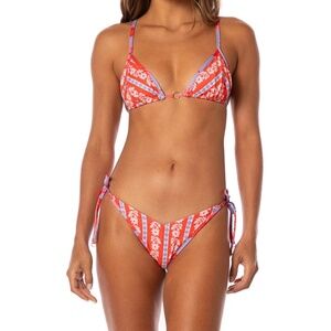 Maaji Vintage Bloom Triangle Bikini Size Medium NWT